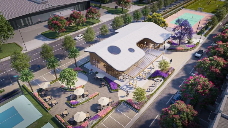 Khu cafe và thương mại