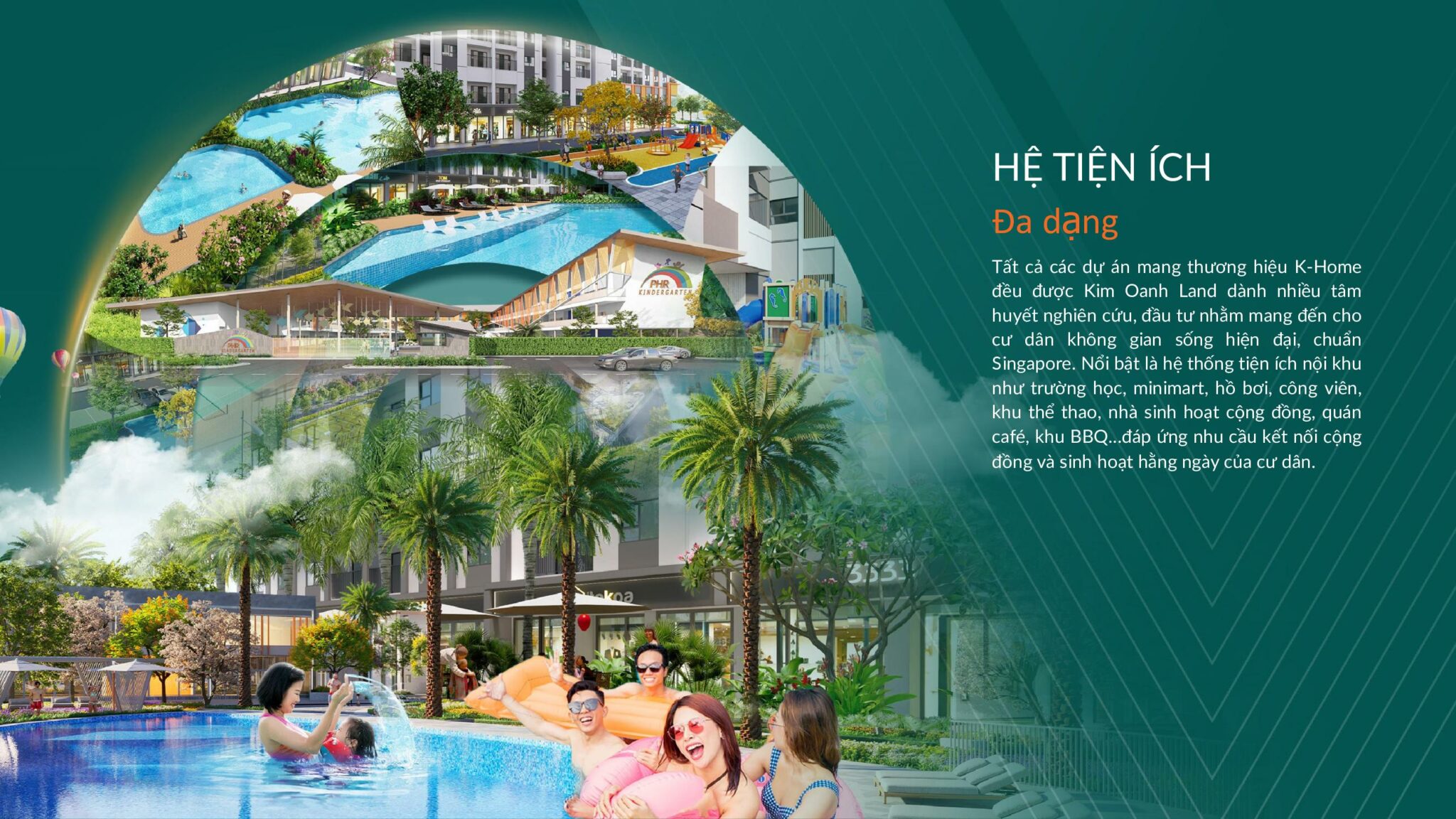 Phối cảnh minh họa hệ tiện ích căn hộ K-Home CityView Đồng Nai