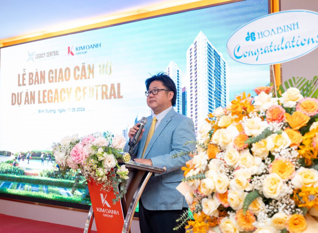 Ông Omori Daisuke cam kết Anabuki NL Housing Service Việt Nam sẽ cung cấp những dịch vụ chuyên nghiệp và chất lượng cao cho cư dân Legacy Central