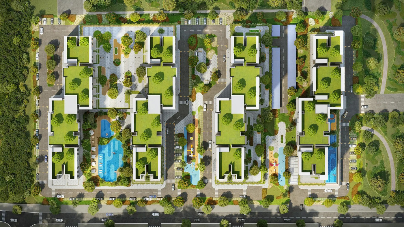 Mặt bằng tổng thể dự án K-Home Cityview Biên Hòa